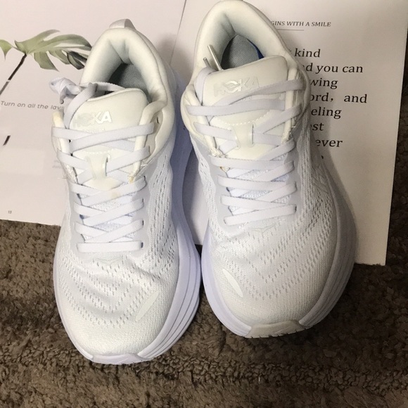 Hoka One One Bondi 8 White Women’s Size 7.5 - Picture 2 of 7